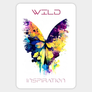 Butterfly Wild Nature Animal Colors Art Painting Sticker